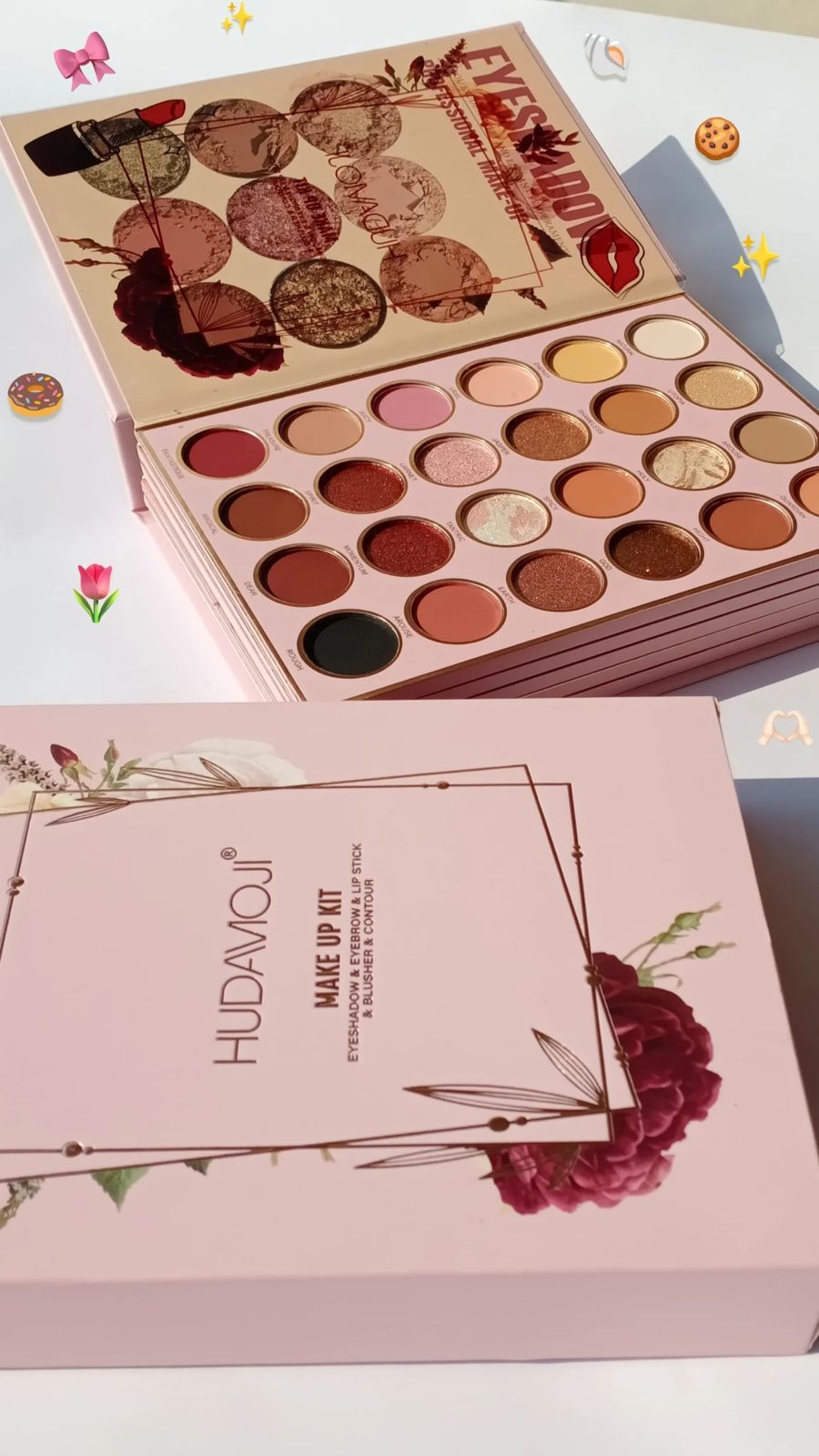 HudaMoji 5 Pages Complete Makeup Book Palette