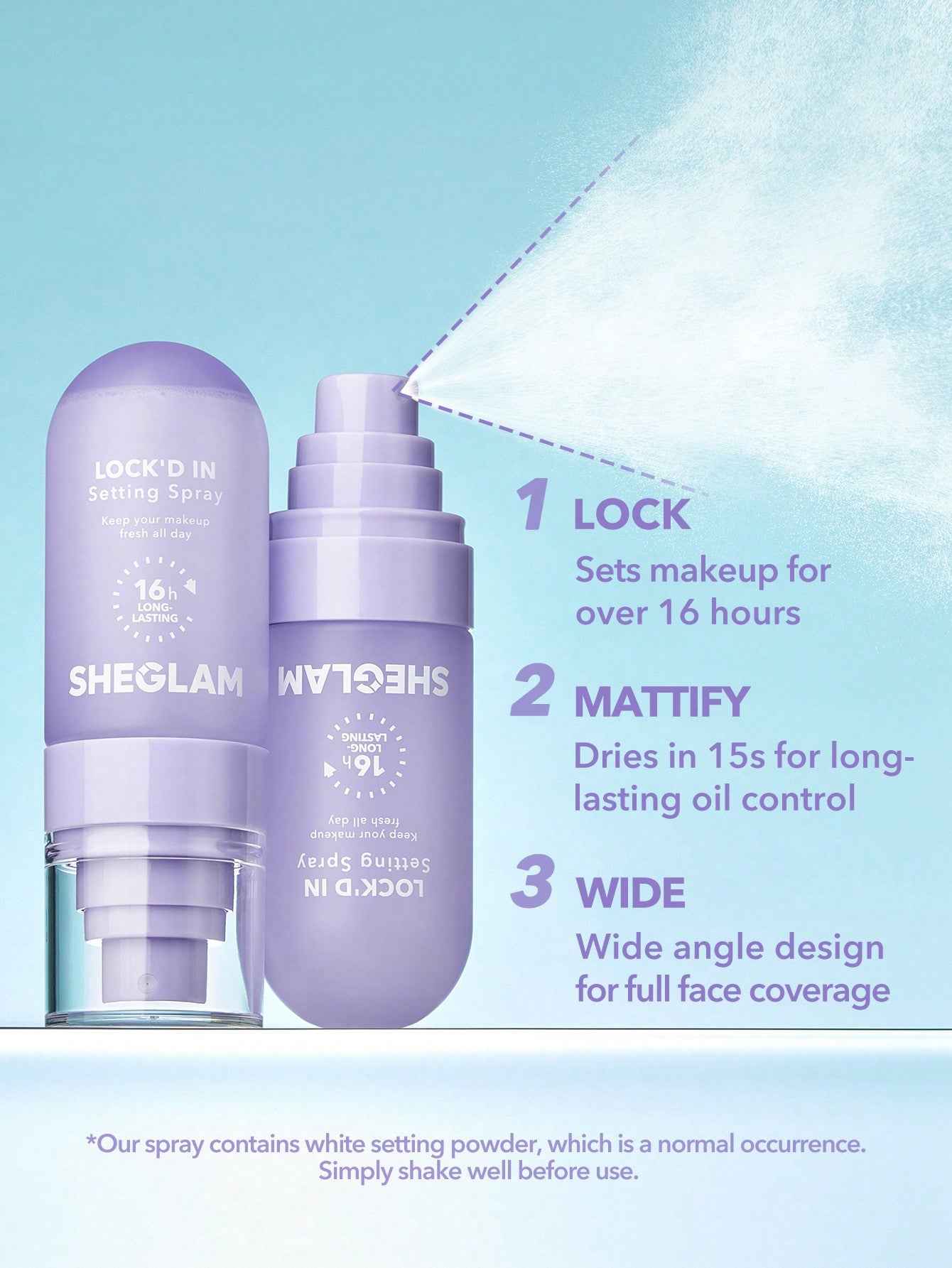 sheglam Lock'd In Setting Spray MAUVE