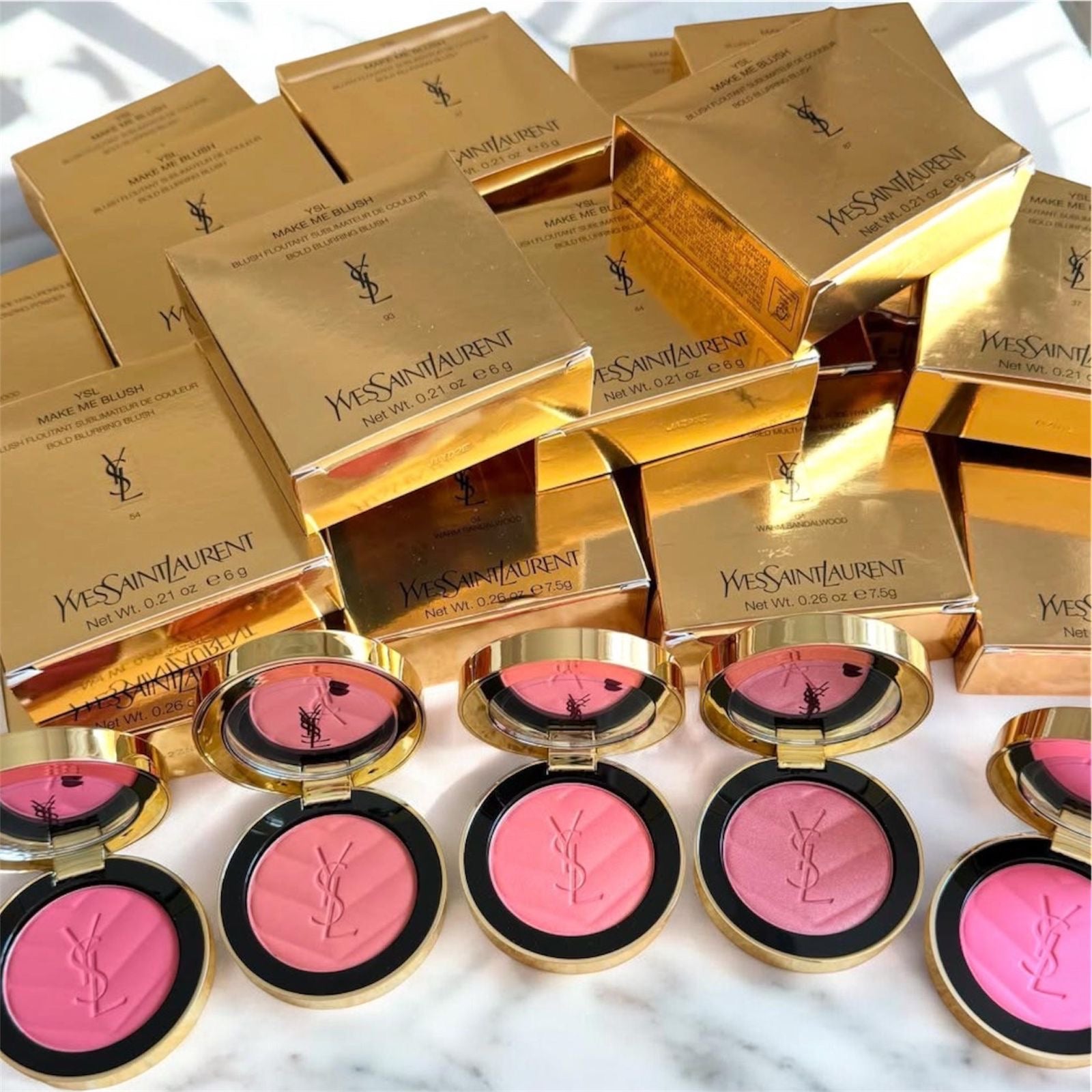 YSL- MAKE ME BLUSH 24H BUILDABLE BLURRING POWDER BLUSH