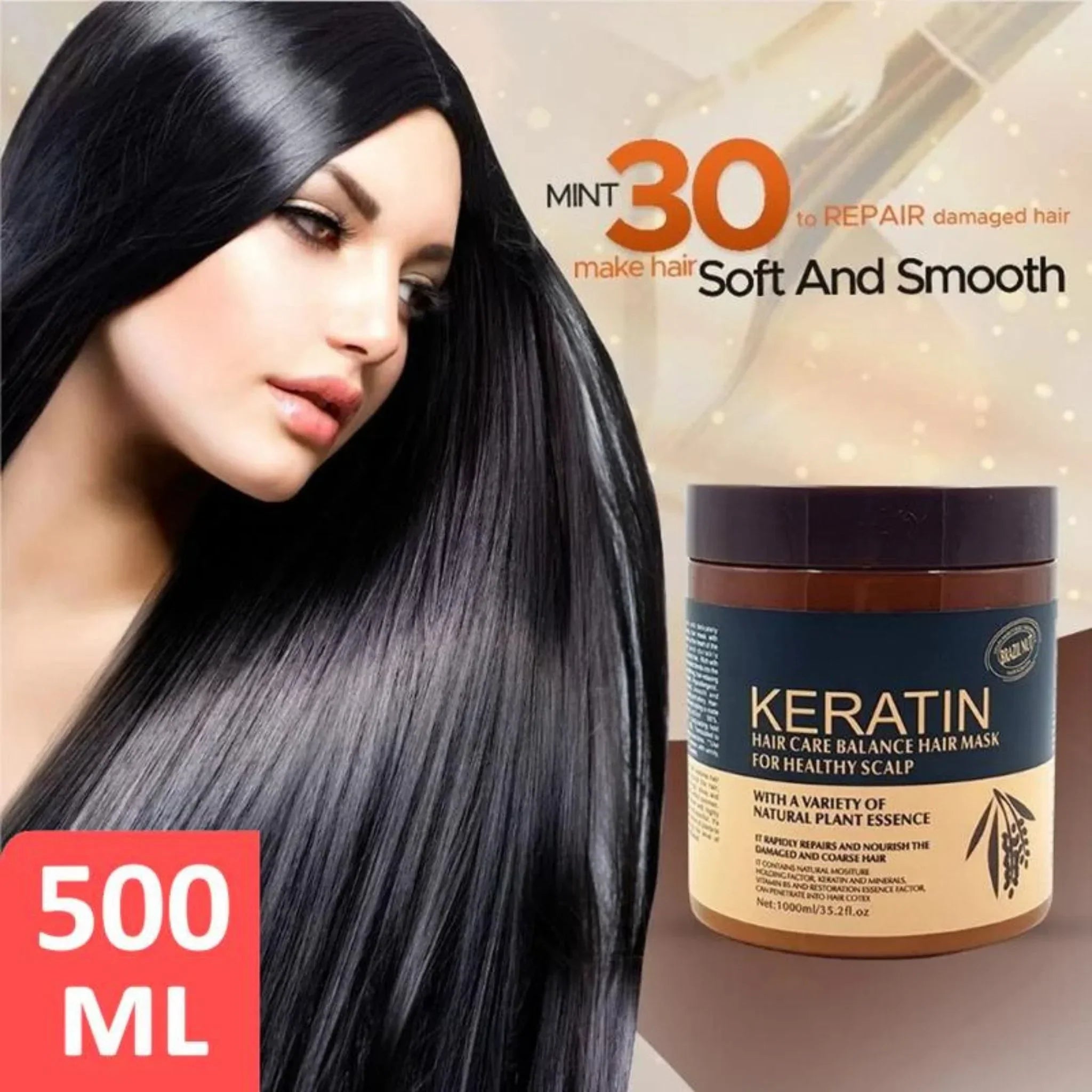 keratin hair care balance hair mask 1000 ml