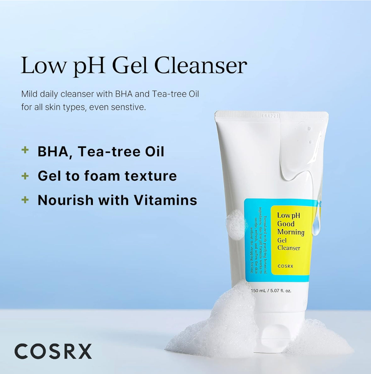 COSRX | Low pH Morning Gel Cleanser 150 ml