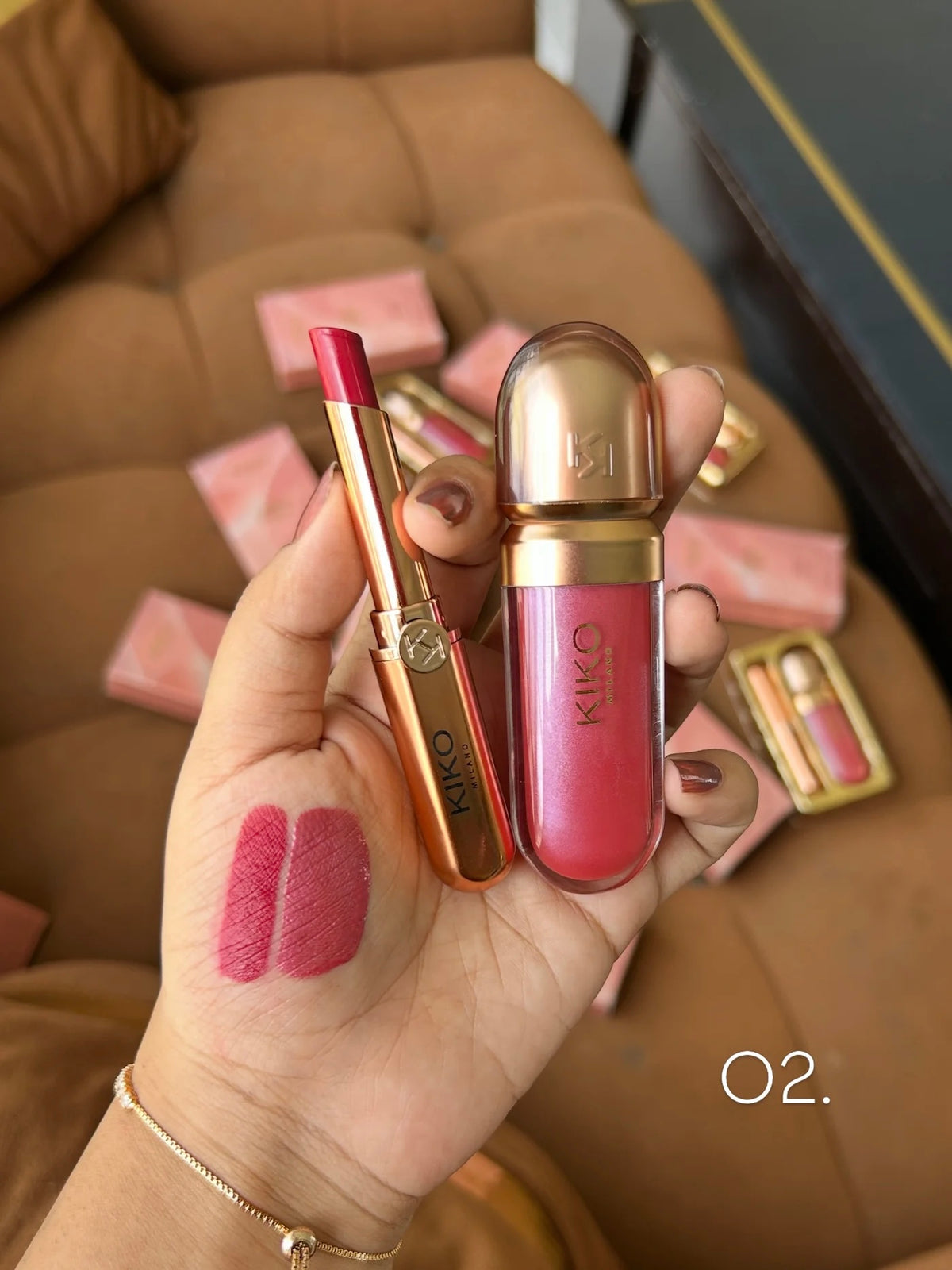 KIKO MILANO GOLDEN OASIS CHIC LIPS BEAUTY KIT