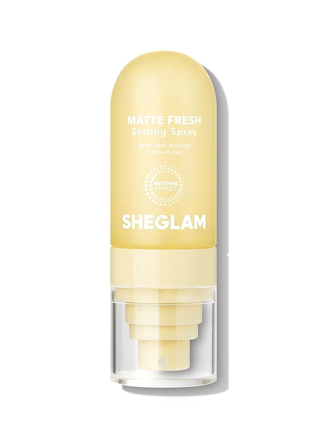 SHEGLAM Matte Fresh Setting Spray Ultra Matte Liquid-To-Powder Long Lasting Makeup YELLOW
