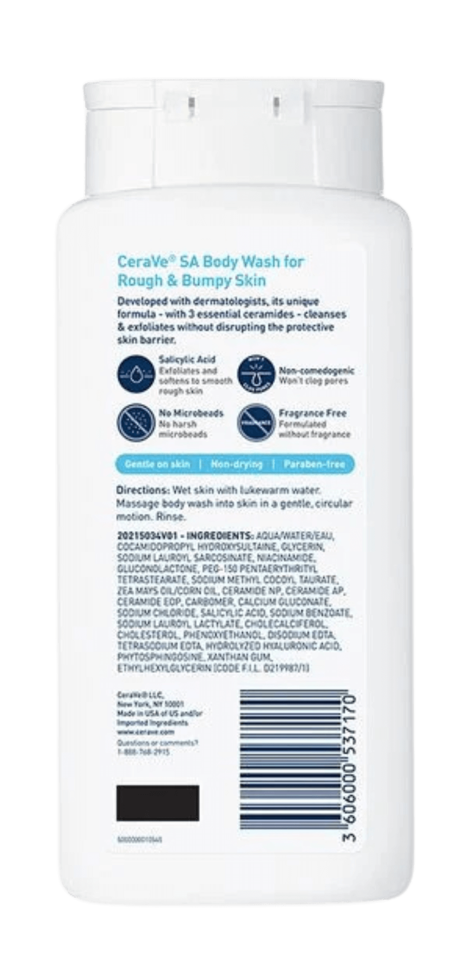 CERAVE SA Body Wash for Rough & Bumpy Skin 296ML BEAUTYiNPK