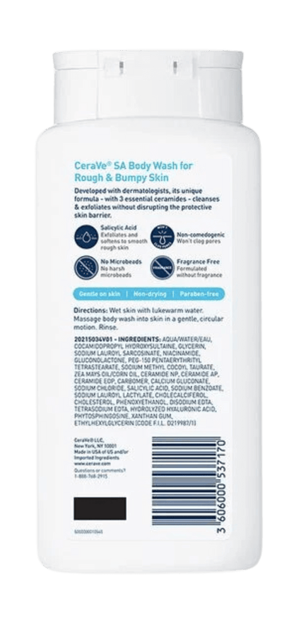 CERAVE SA Body Wash for Rough & Bumpy Skin 296ML BEAUTYiNPK