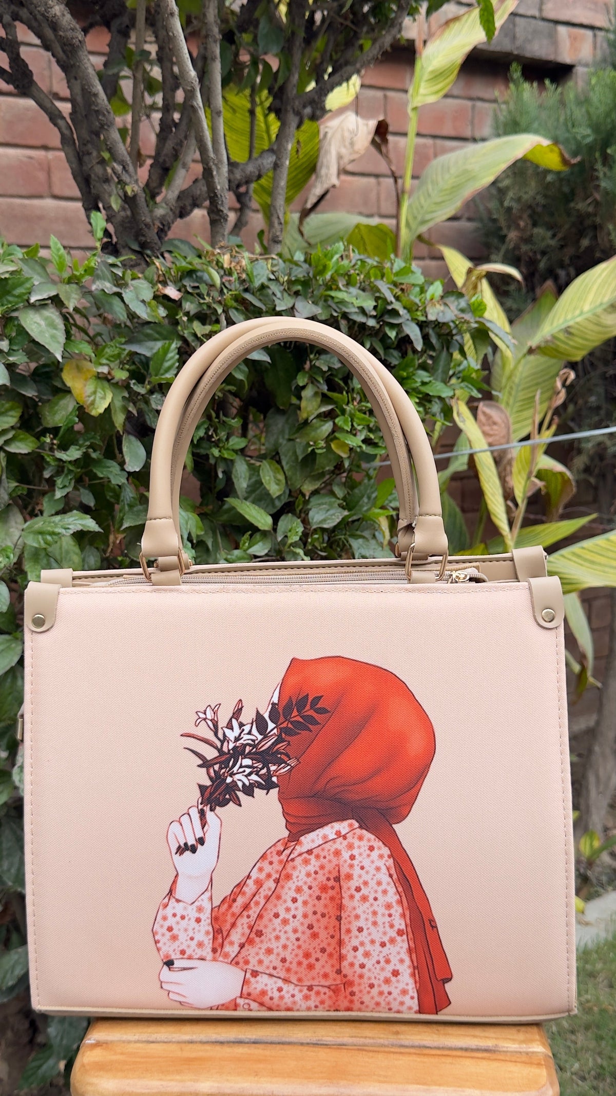 Hijab girl Canvas Tote Bag