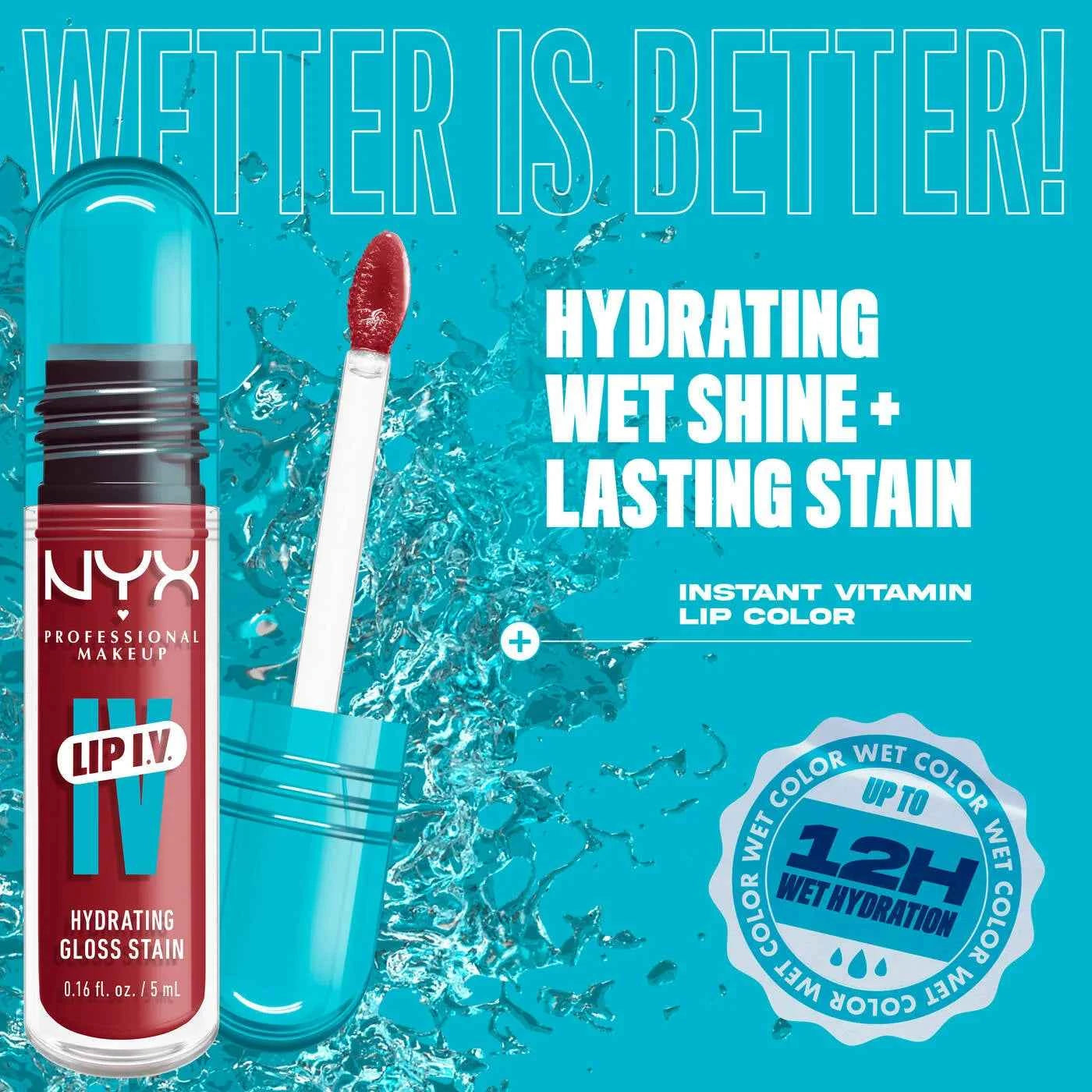 nyx Lip I.V. Hydrating Lip Gloss Stain