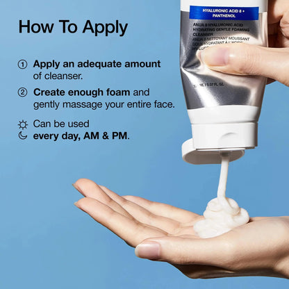 Anua 8 Hyaluronic Acid Hydrating Gentle Foaming Cleanser BEAUTYiNPK