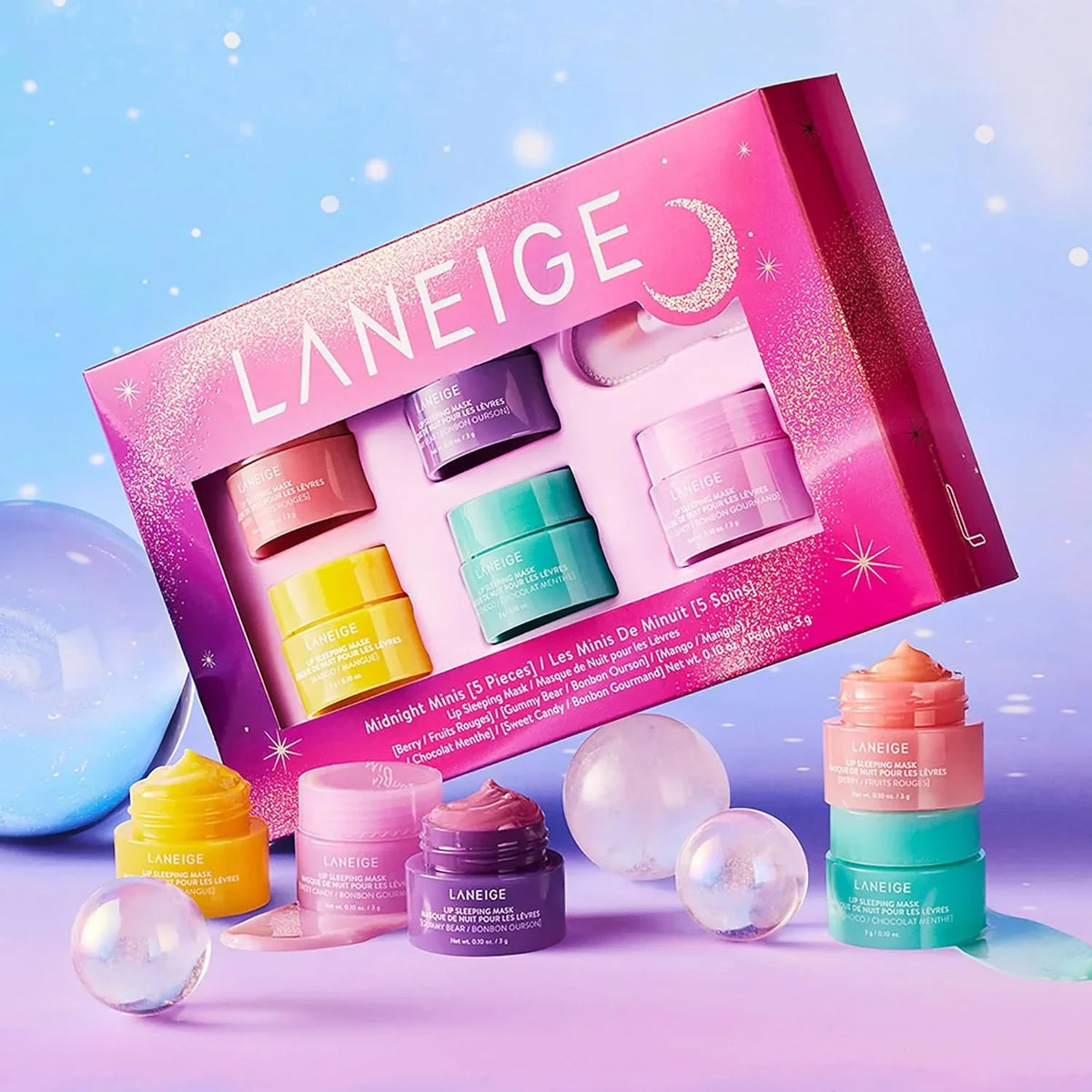 LANEIGE MIDNIGHT MINIS SET OF 5
