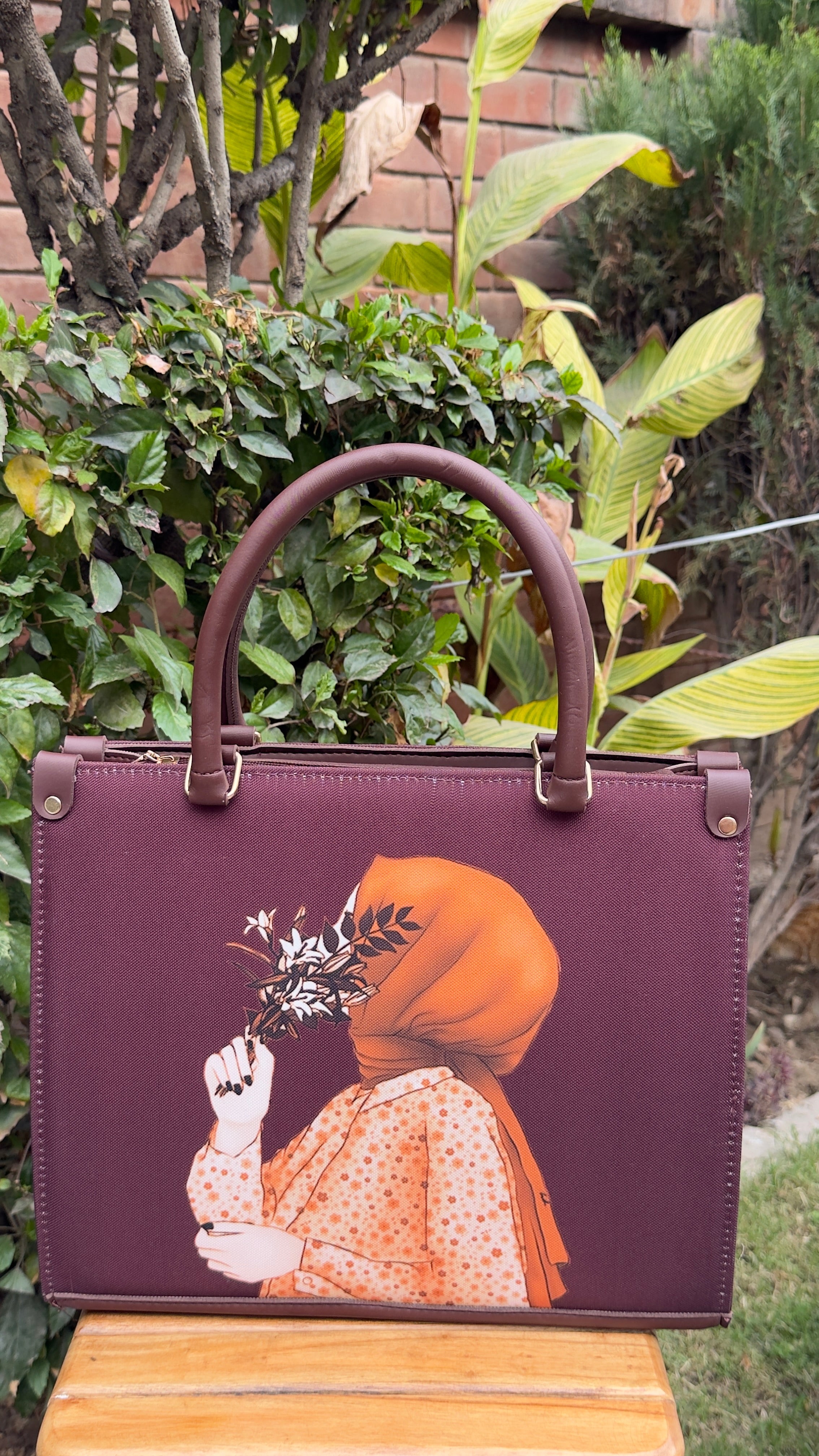 Hijab girl Canvas Tote Bag