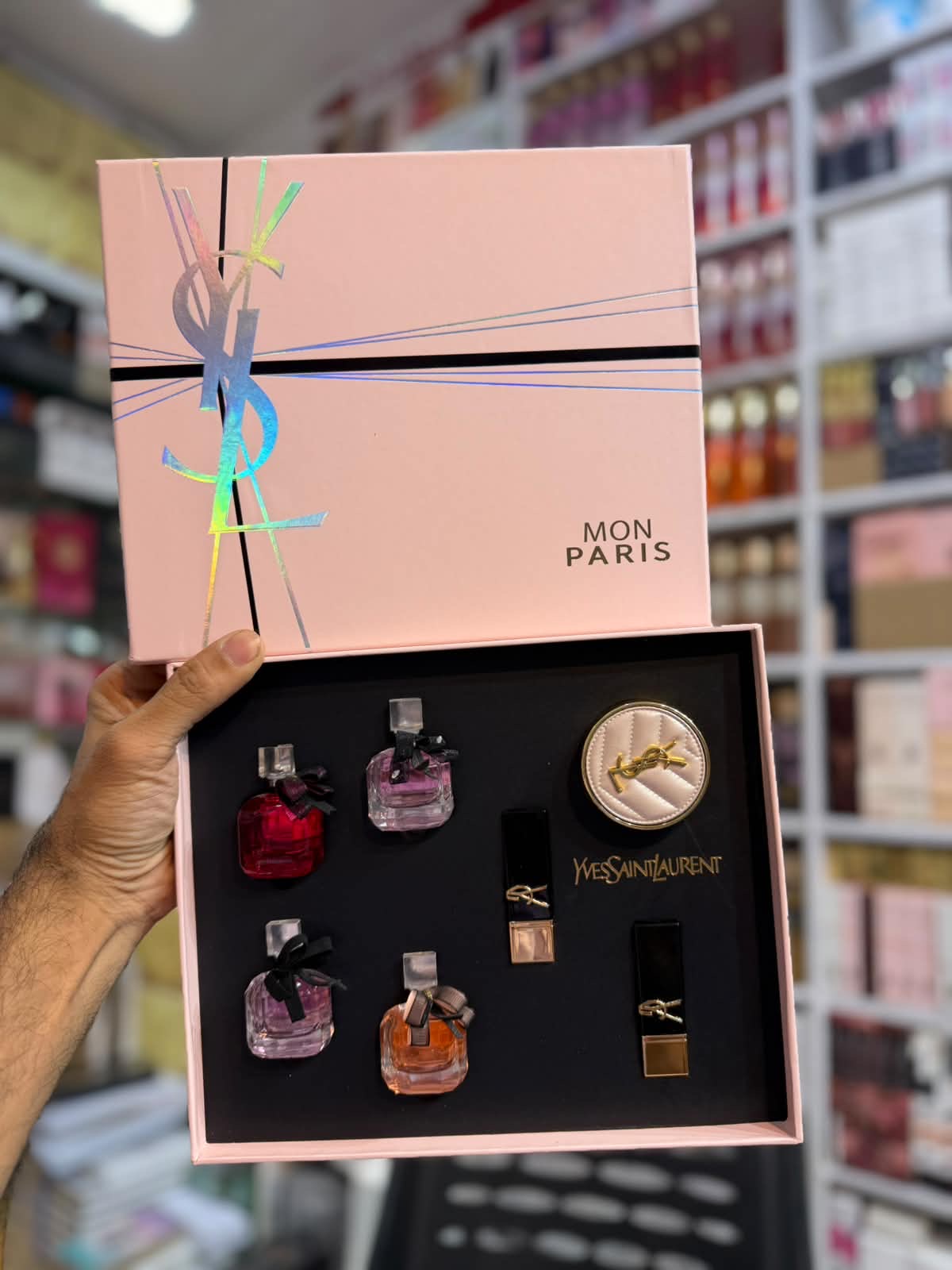 Ysl Mon Paris 7in1 Gift Set Pink Box and Bag