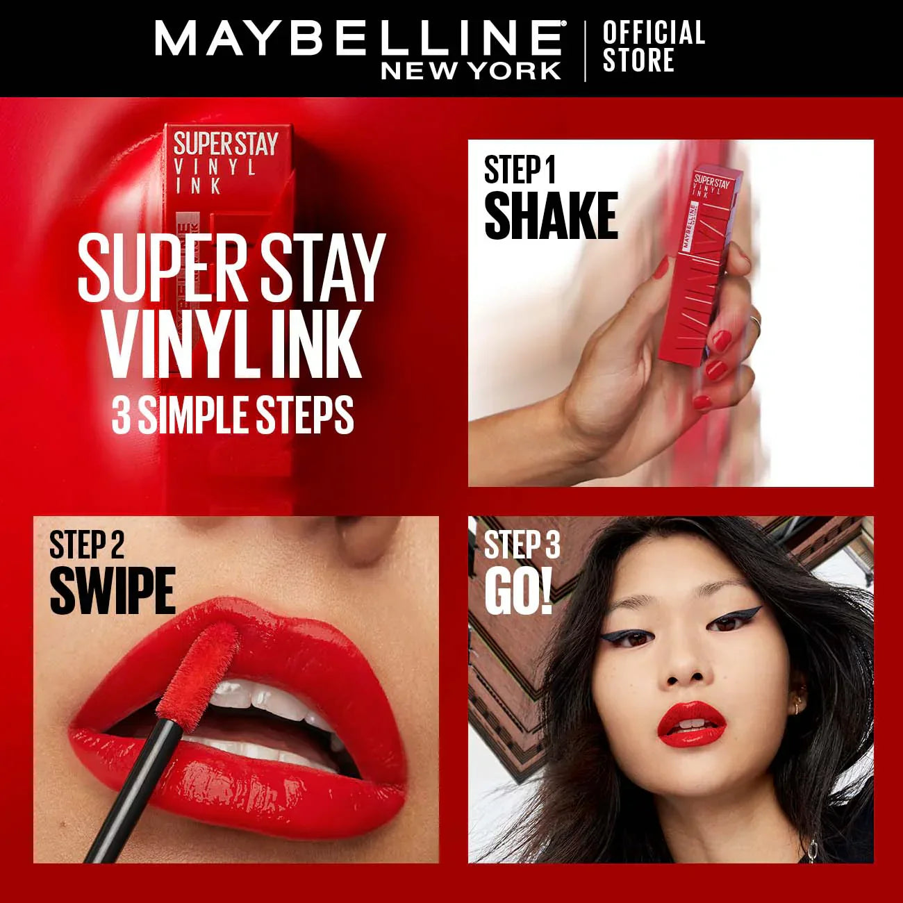 Maybelline Super stay Vinyl ink.