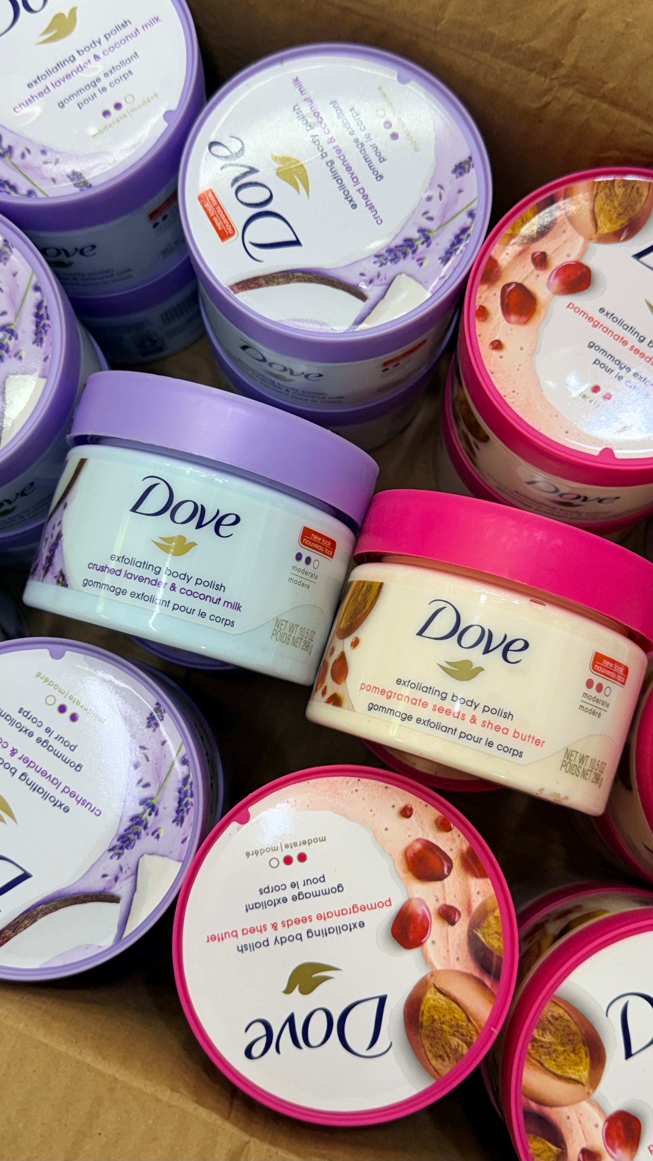Dove Pomegranate Seeds & Shea Butter Exfoliating Body Polish Moisturizing Cream