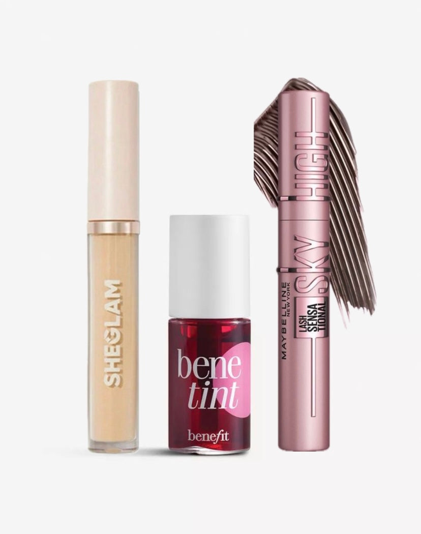 DEAL 03 ( SKYHIGH MASCARA, BENEFIT TINT, SHEGLAM CONCEALER )
