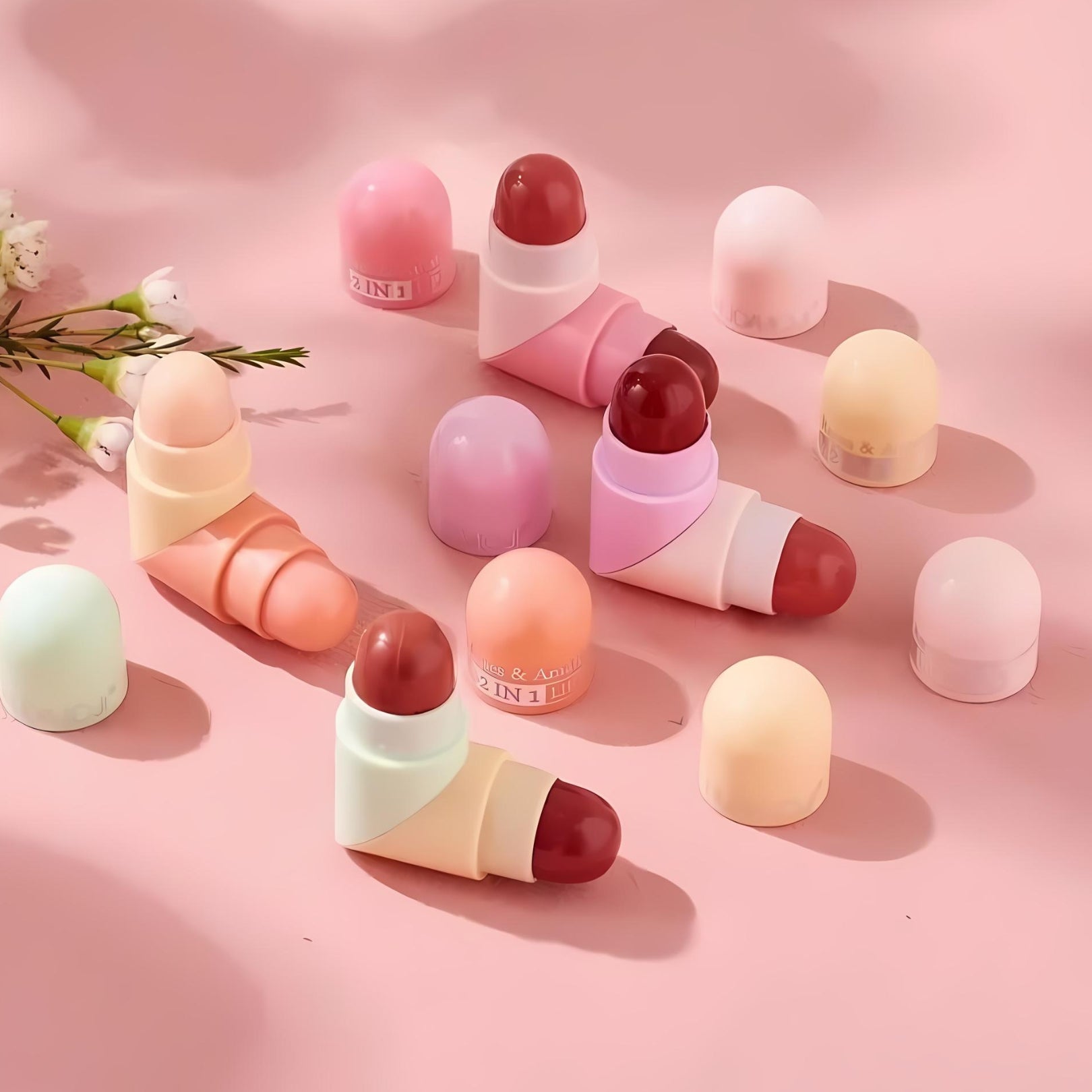 Hudamoji | 2-in-1 Heart Lipstick