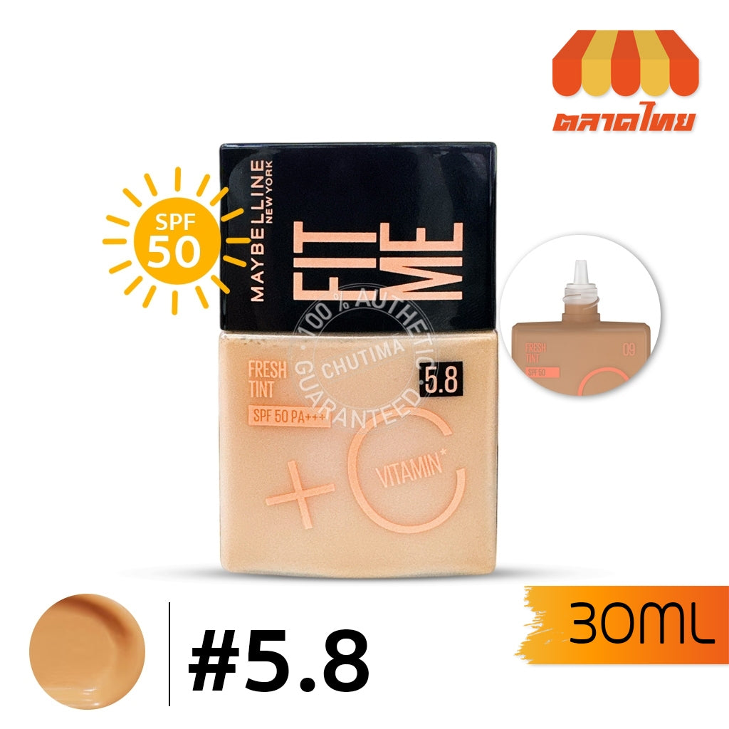 Maybelline - Fit Me Fresh Tint Spf 50 + Vitamin C Foundation (orignal)