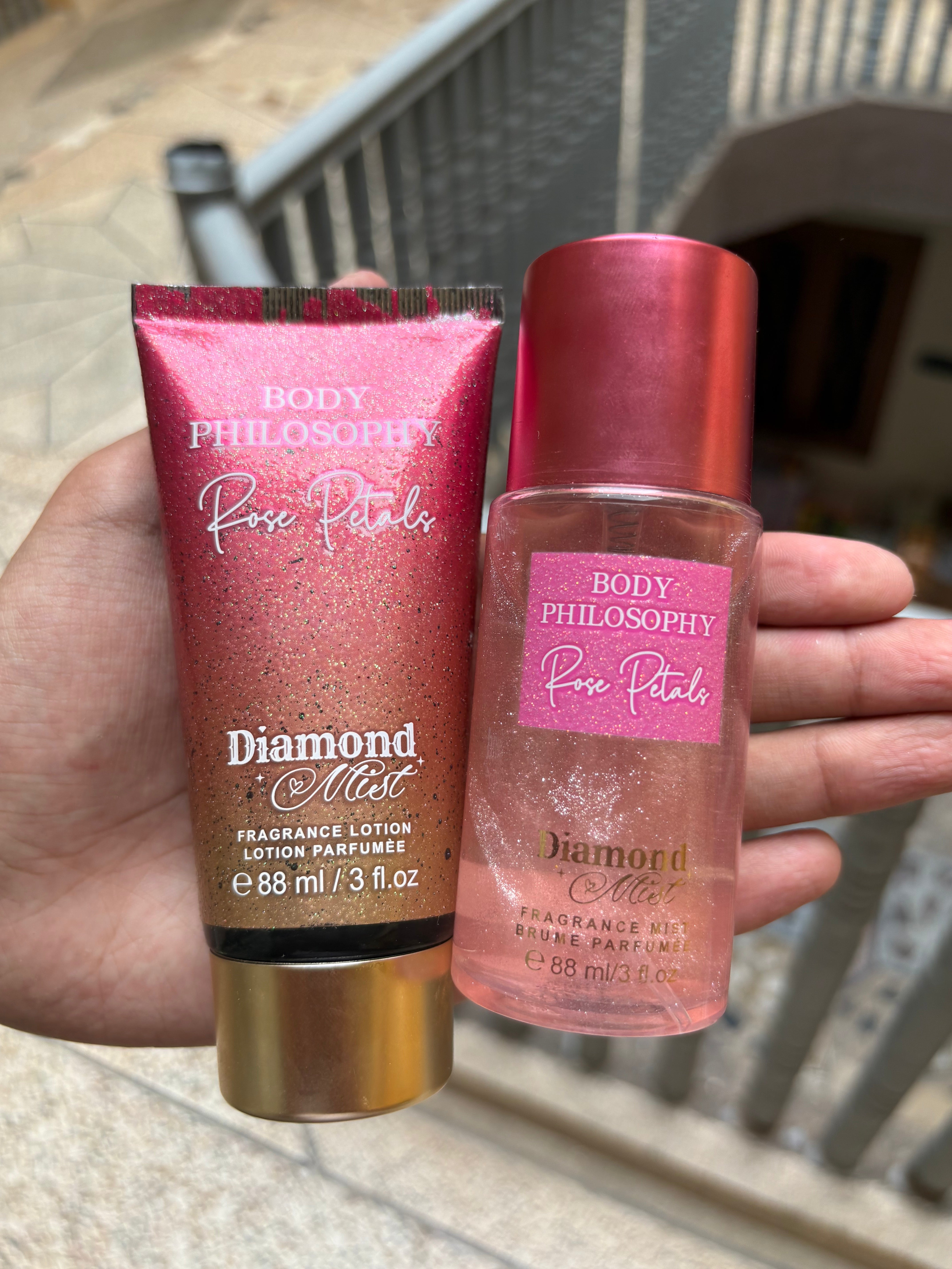 Body Philosophy Fragnance Lotion & Mist Set (Rose Petals)