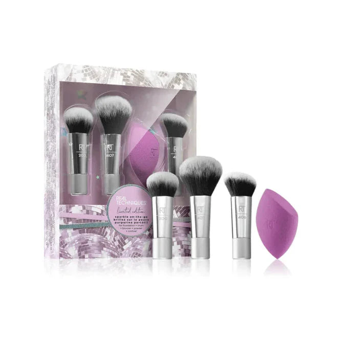 REAL TECHNIQUES - Sparkle On-the-Go Limited Edition Brush Set