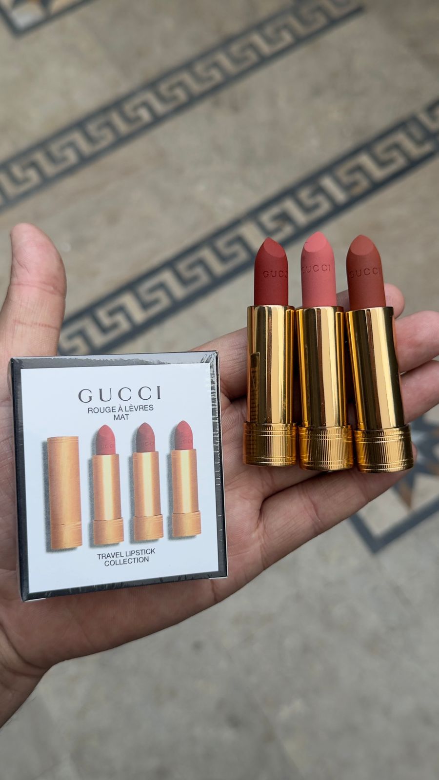 GUCCI Lipstick Pack of 3 FULL SIZE