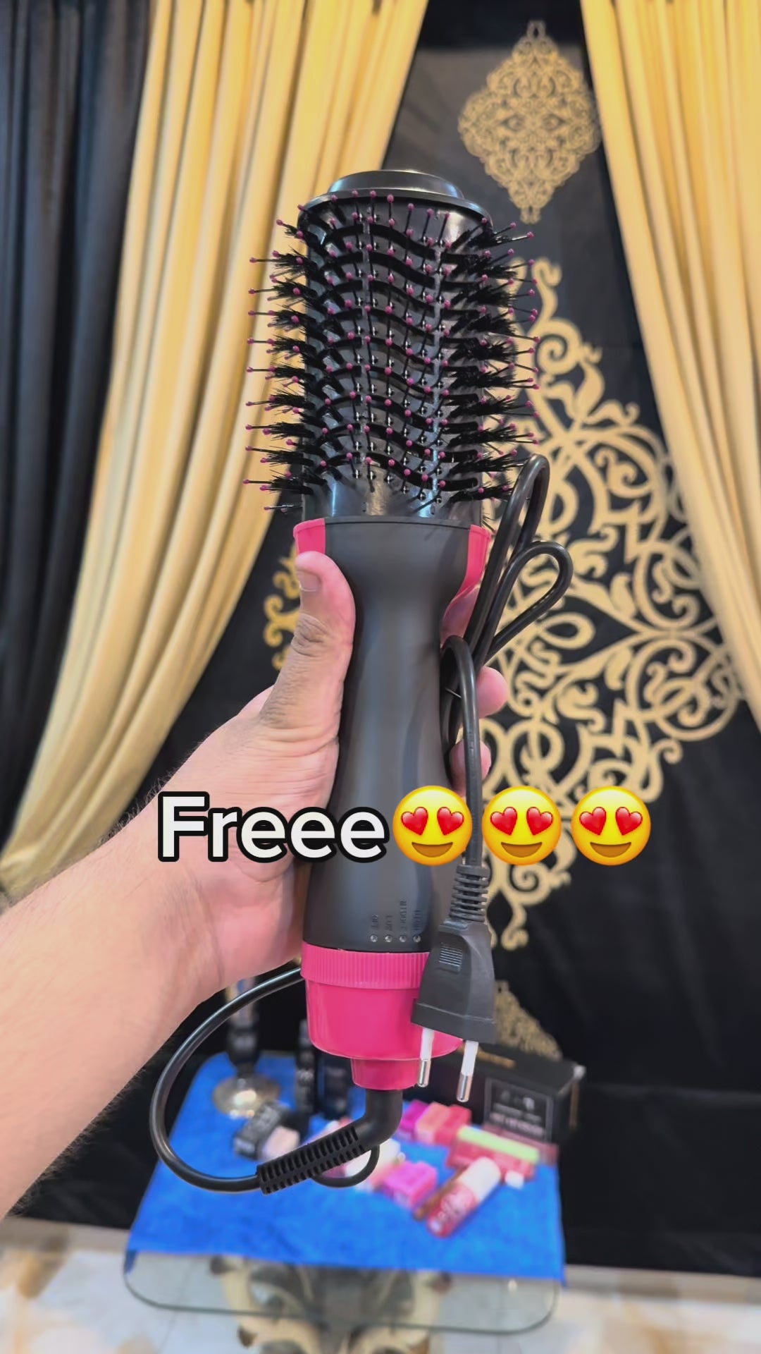 Super deal 8 products + one step hair dryer straightner brush Free SHADES CONFIRM ON ⬇️ whatsapp button link